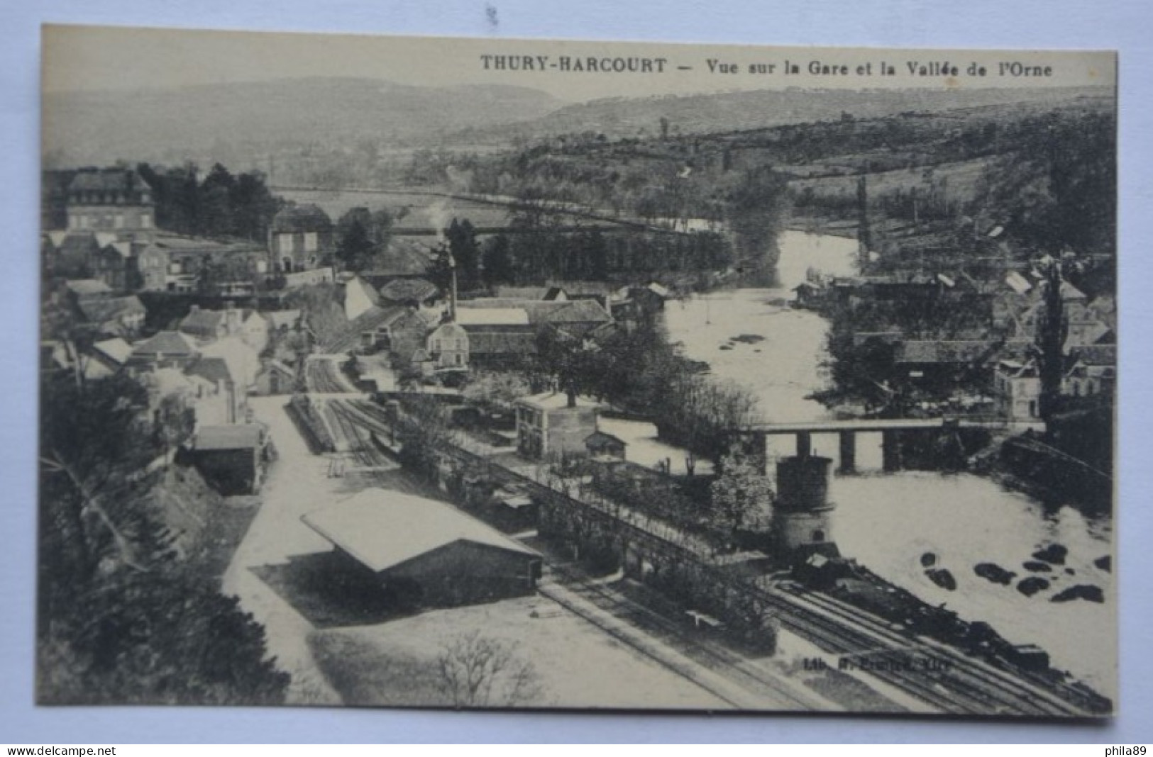 THURY-HARCOURT-vue Sur La Gare Et Valle De L'orne - Thury Harcourt