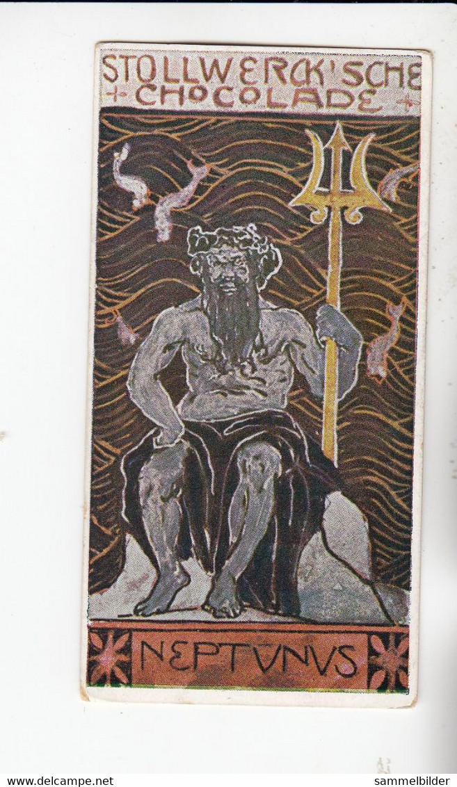 Stollwerck Album No 1 Mythologie Der Griechen Und Römer Poseidon ( Neptunus ) Gruppe 23 #3 Von 1897 - Stollwerck