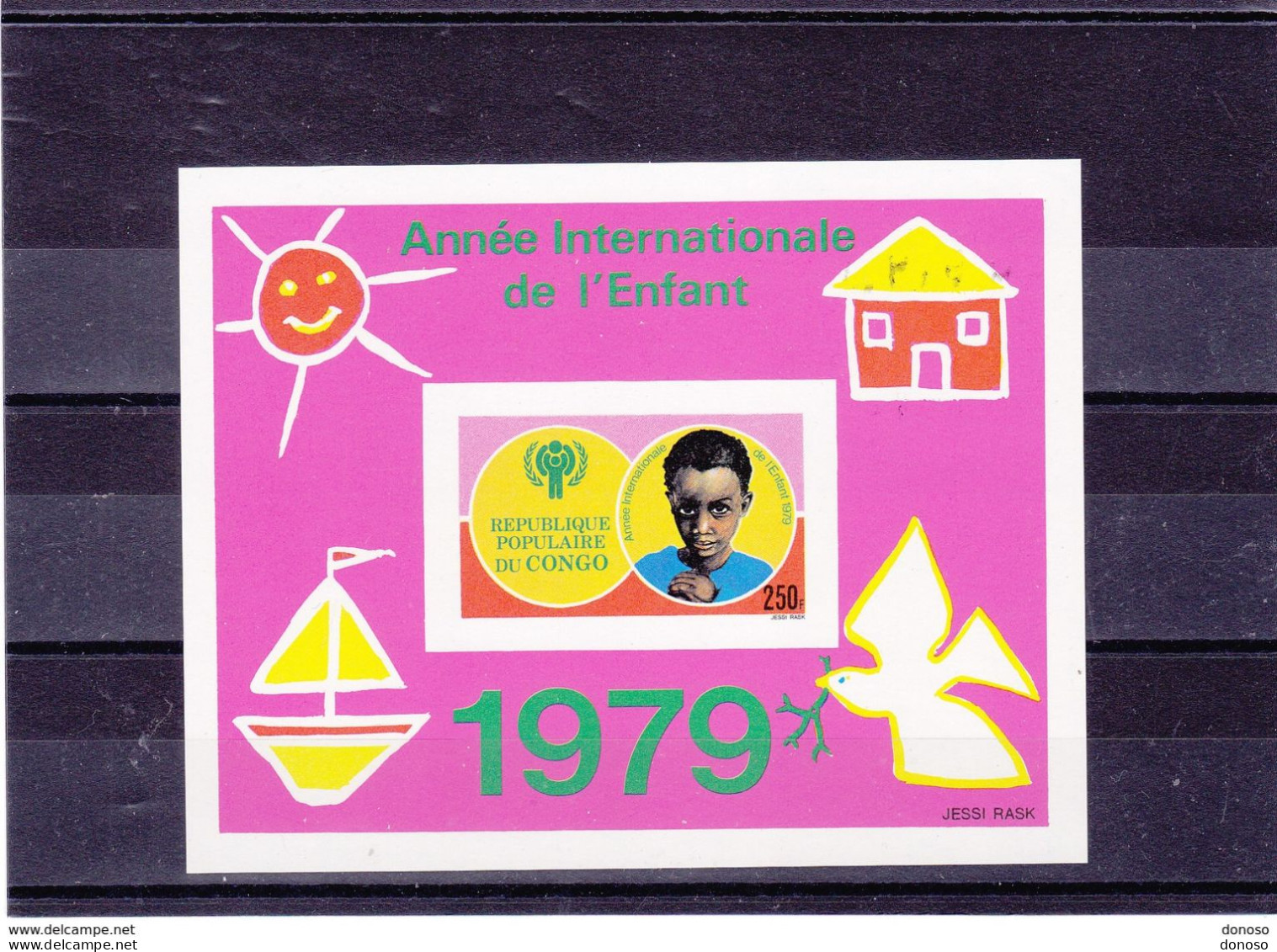 CONG0 1979  Année Internationale De L'enfant Yvert BF 21 Non Dentelé, Michel Bl 21B NEUF** MNH - Mint/hinged