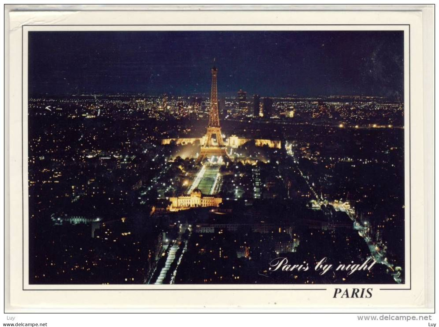 PARIS -  La Nuit, By Night , Perspective Sur Paris Illumine - Parijs Bij Nacht