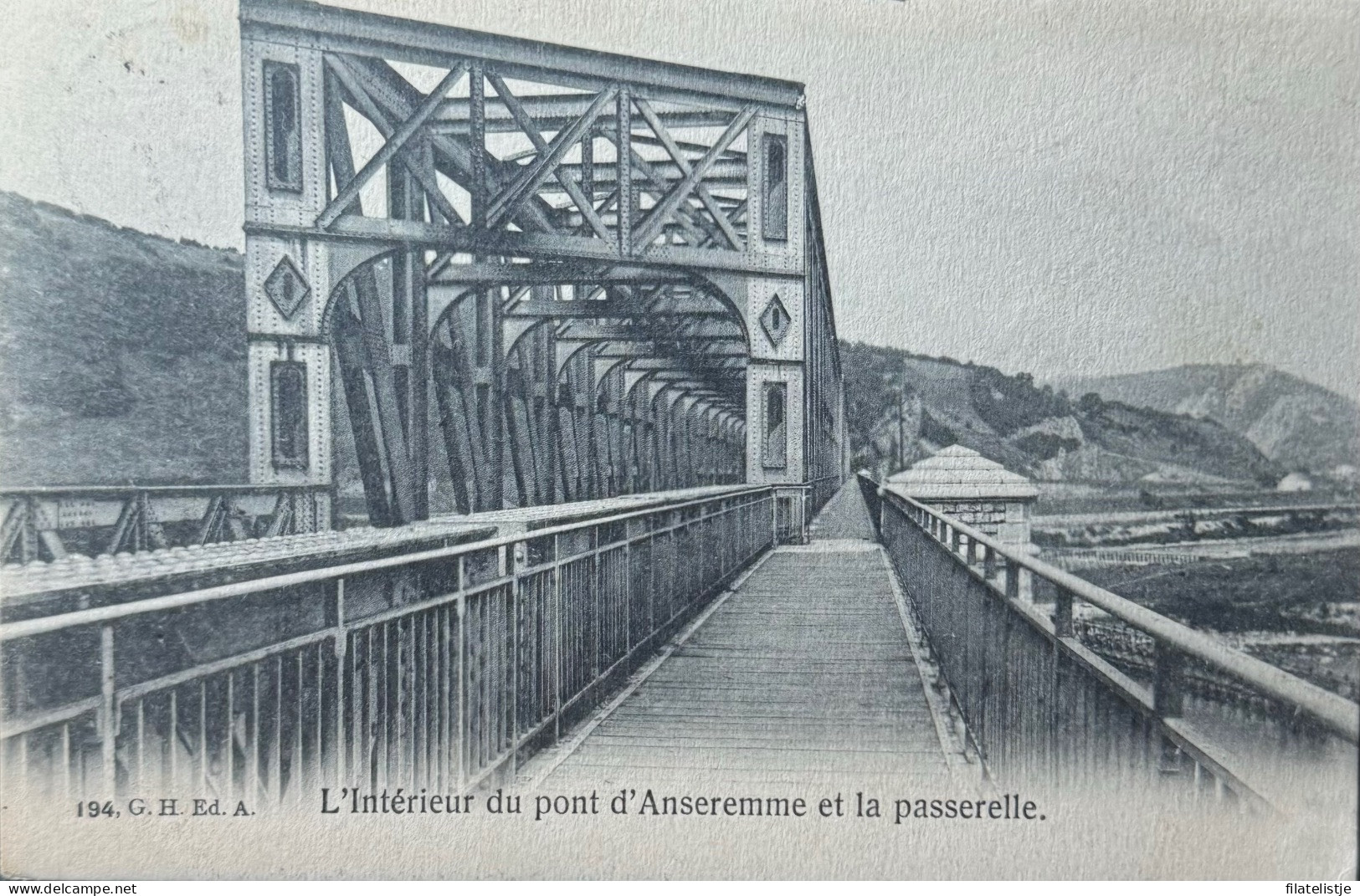 Anseremme Interieur Du Pont Et La Passerelle - Dinant