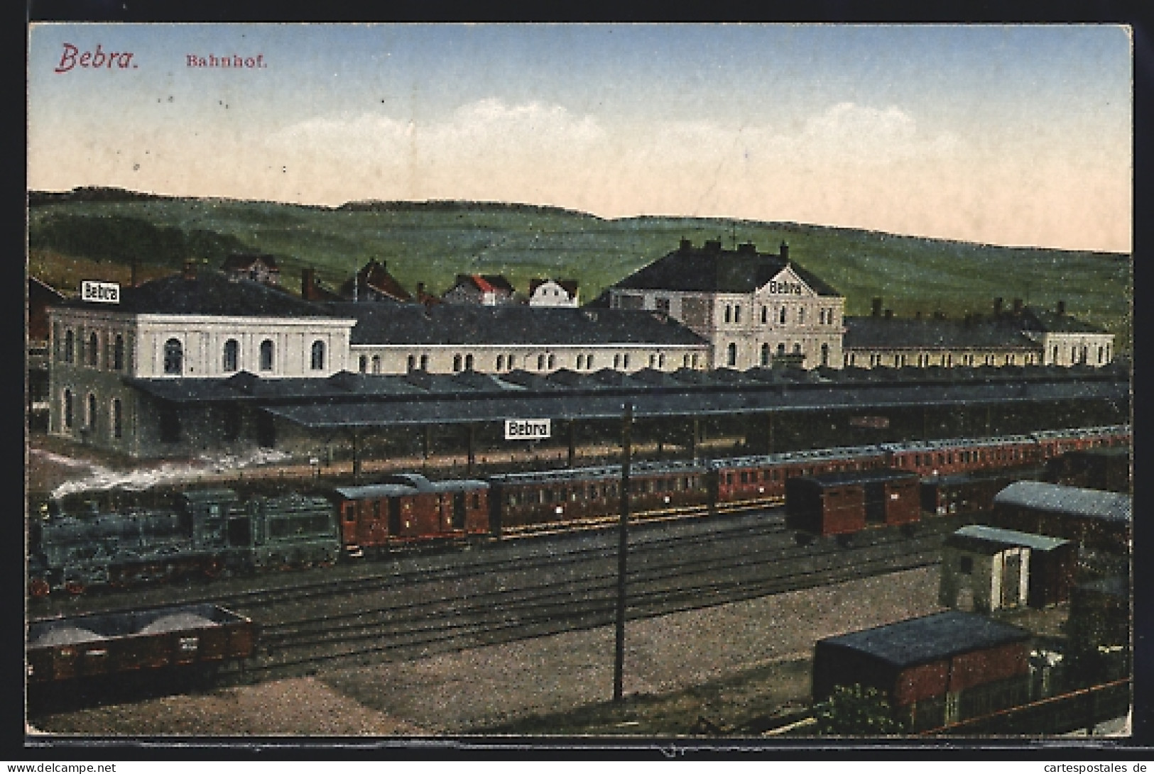 AK Bebra, Bahnhof Mit Gleisen Und Zügen  - Bebra