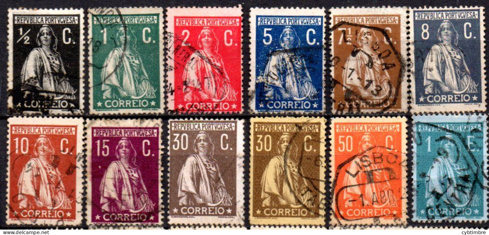 Portugal: Yvert N° 206/220A; 12 Valeurs; Cote 54.65€ - Usati