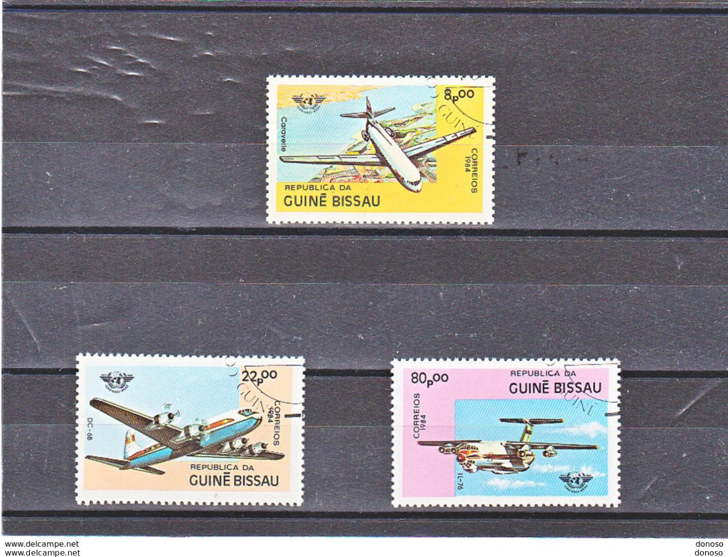 GUINEE BISSAU 1984 AVIONS Yvert 266-268, Michel 754-756 Oblitérés, Used - Guinea-Bissau