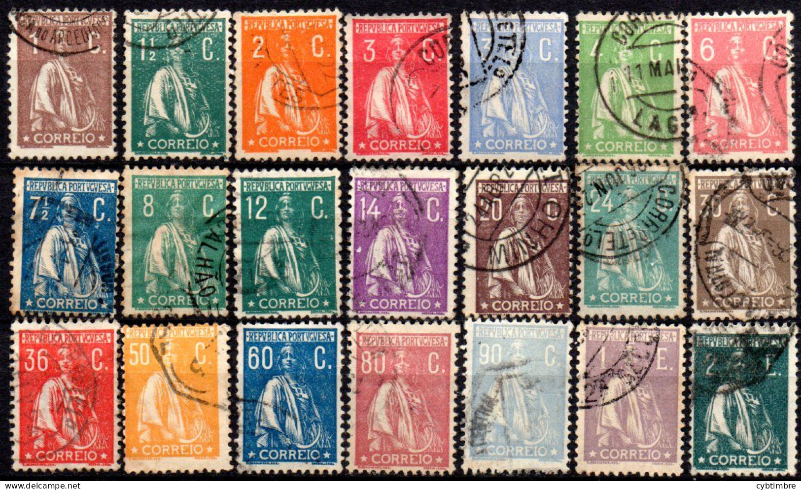 Portugal: Yvert N° 228/256B; 21 Valeurs; Cote 28.10€ - Gebraucht