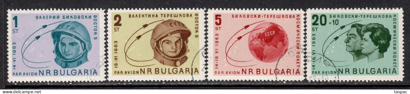 Bulgaria 1963 Mi# 1394-1397 Used - Space Flights Of Valeri Bykovski And Valentina Tereshkova - Used Stamps