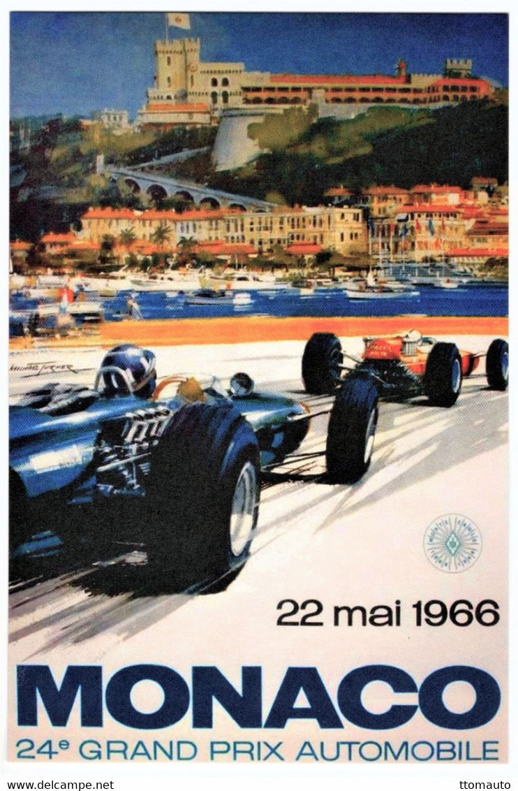 24e Grand Prix Automobile De Monaco 1966   -  Publicité  -  CPM - Grand Prix / F1
