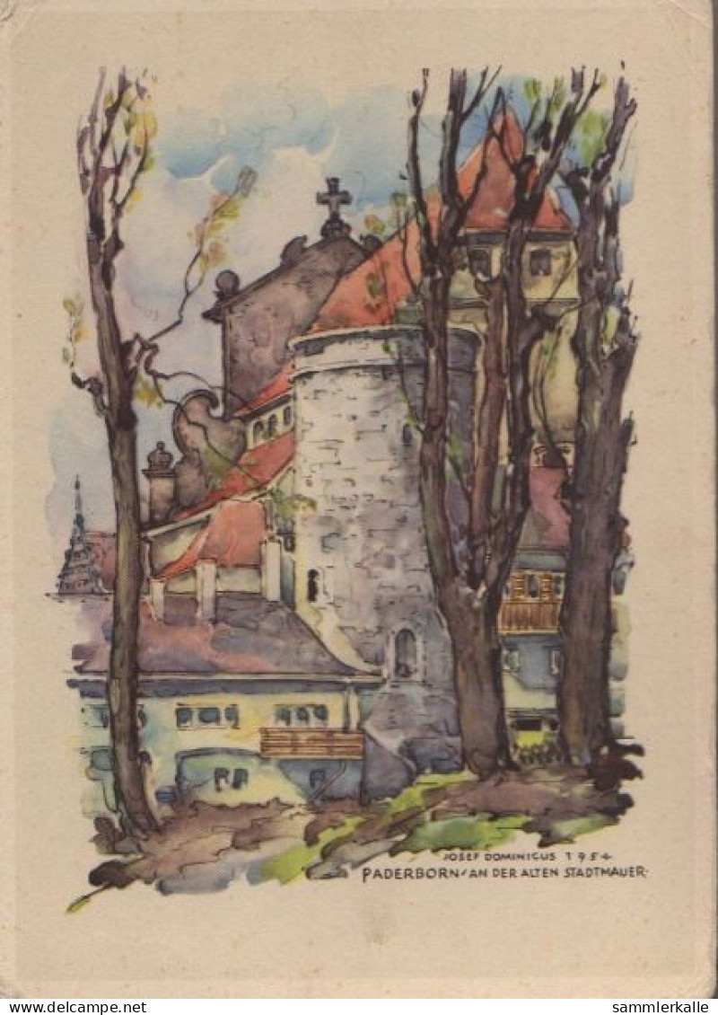 34742 - Paderborn - Stadtmauer, Mit Stadtprospekt Herausgegeben - Ca. 1955 - Paderborn