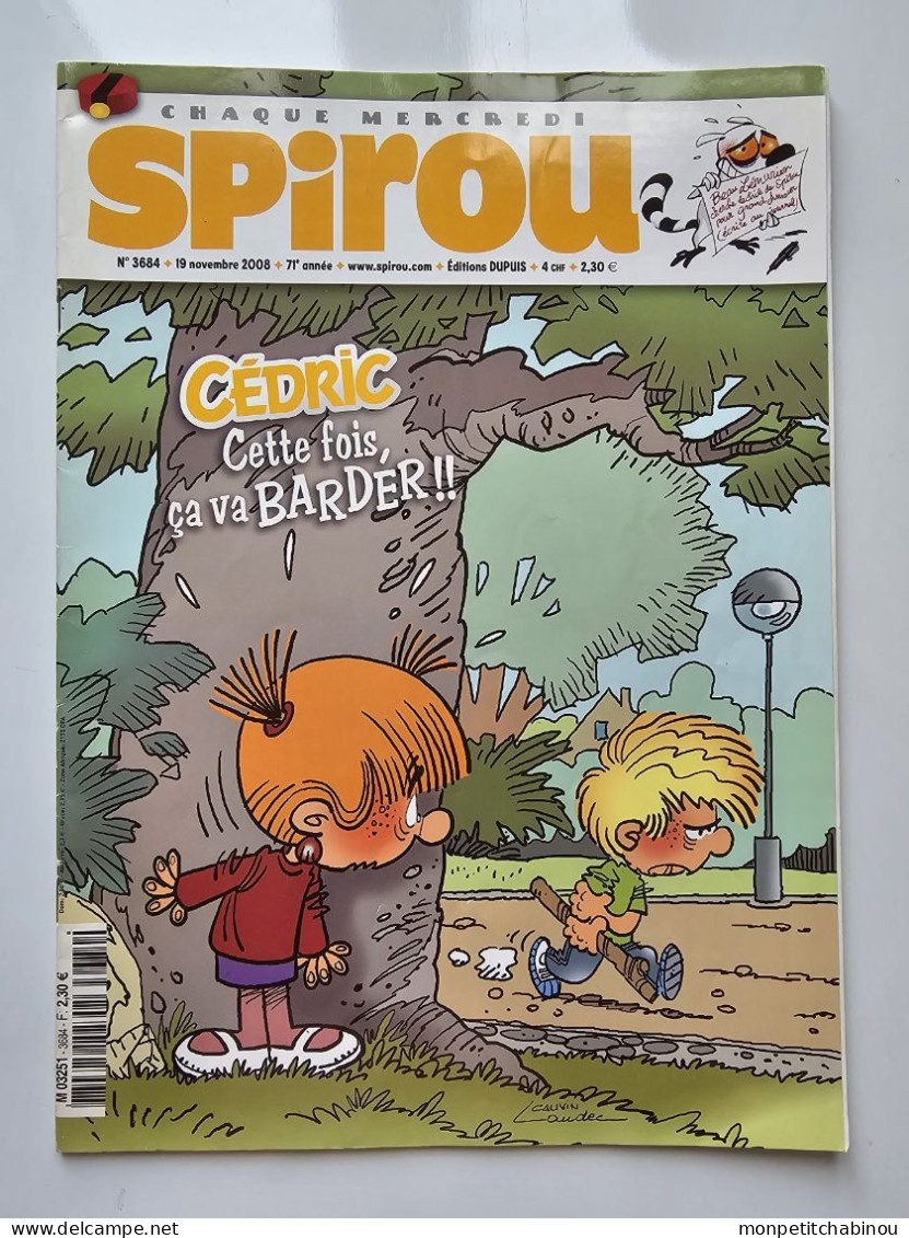 SPIROU Magazine N°3684 (19 Novembre 2008) - Spirou Magazine