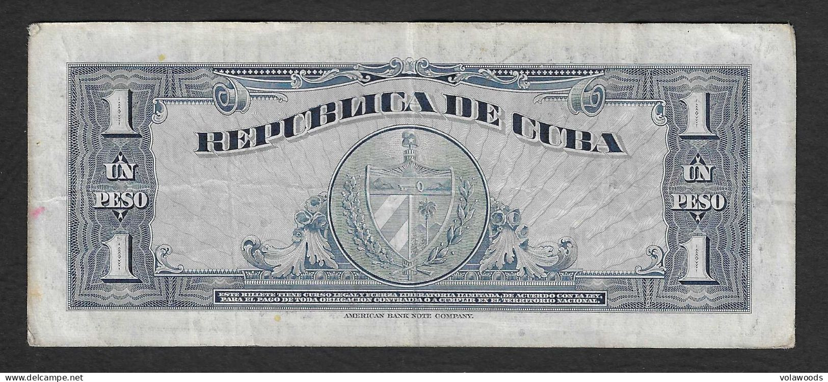 Cuba - Banconota Circolata Da 1 Peso P-77b - 1960 #17 - Kuba