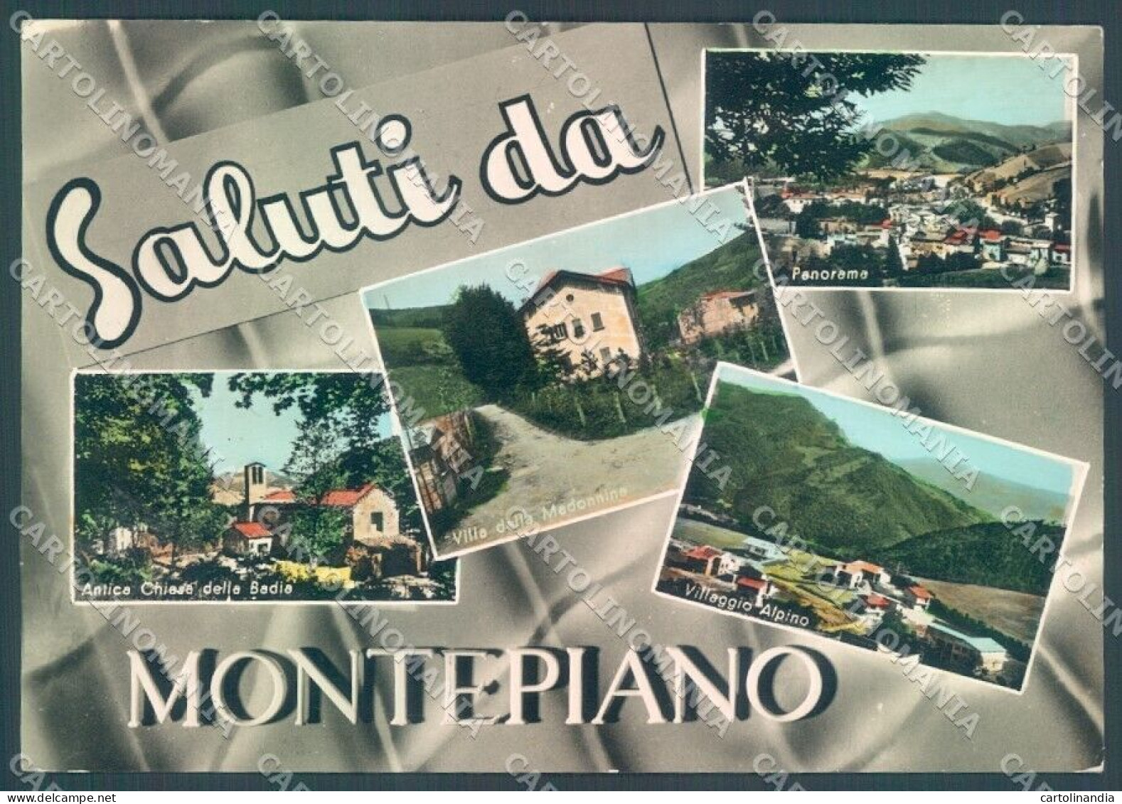 Potenza Montepiano Saluti Da Foto FG Cartolina JK1547 - Potenza