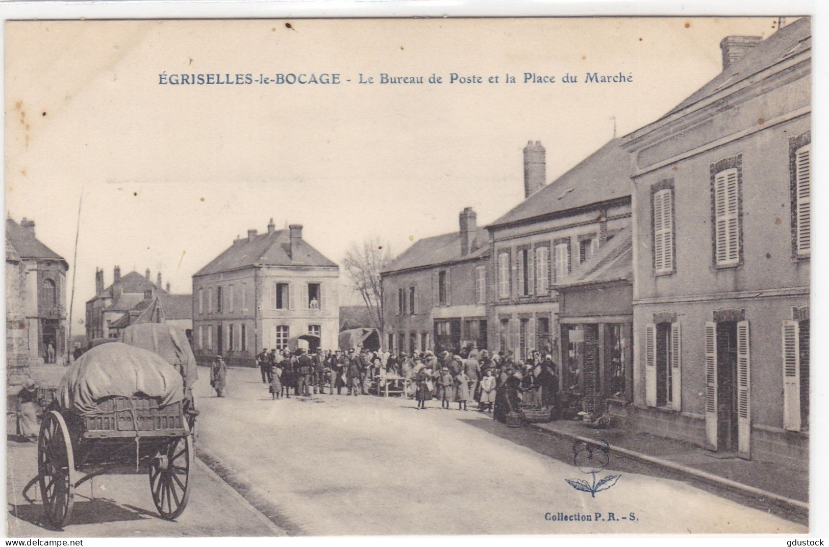 Yonne - Egriselles-le-Bocage - Le Bureau De Poste Et La Place Du Marché - Egriselles Le Bocage