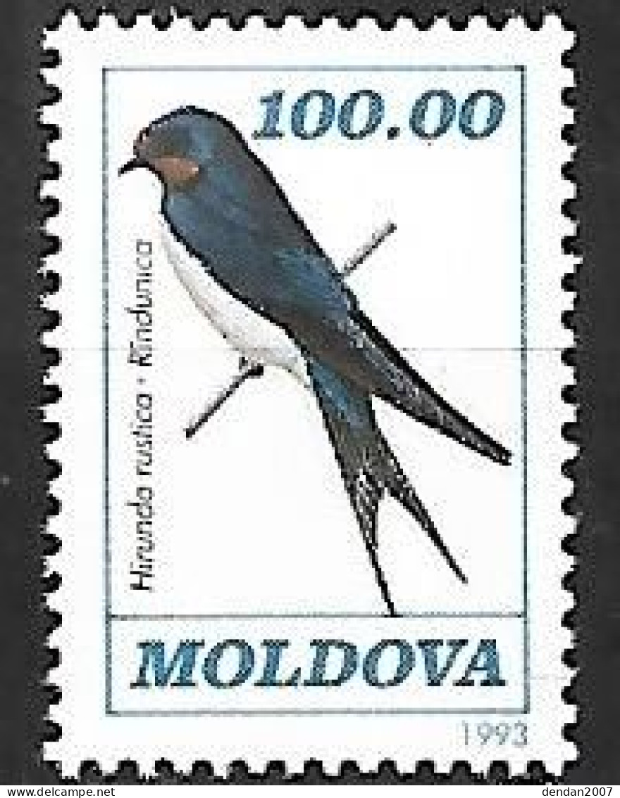 Moldova - MNH ** 1993 :    Barn Swallow - Hirunda Rustica - Rondini