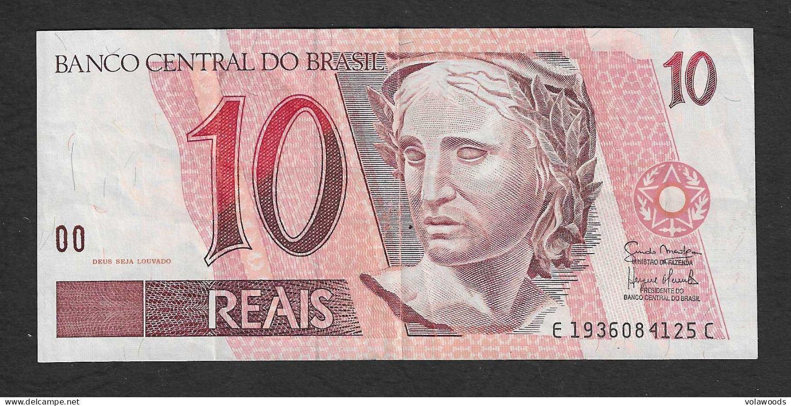 Brasile - Banconota Circolata Da 10 Reals P-245Ak - 1997 #19 - Brazil