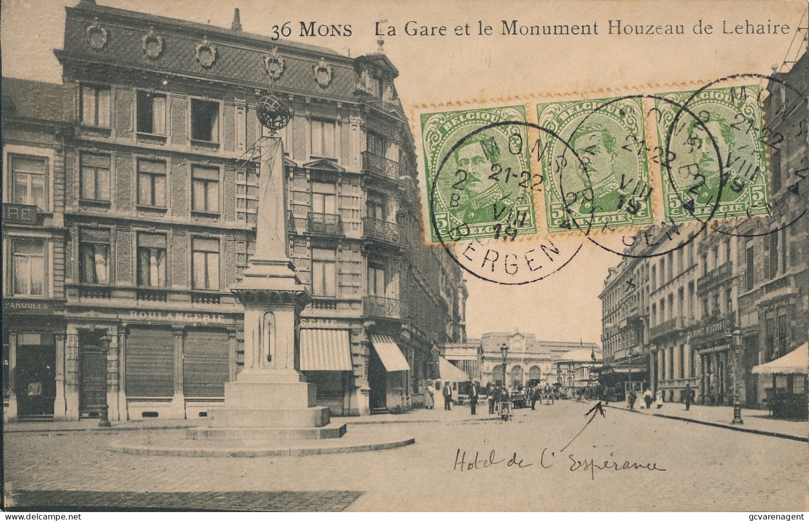 MONS  LA GARE ET LE MONUMENT HOUZEAU DE LEHAIRE                 VOIR IMAGES - Dinant