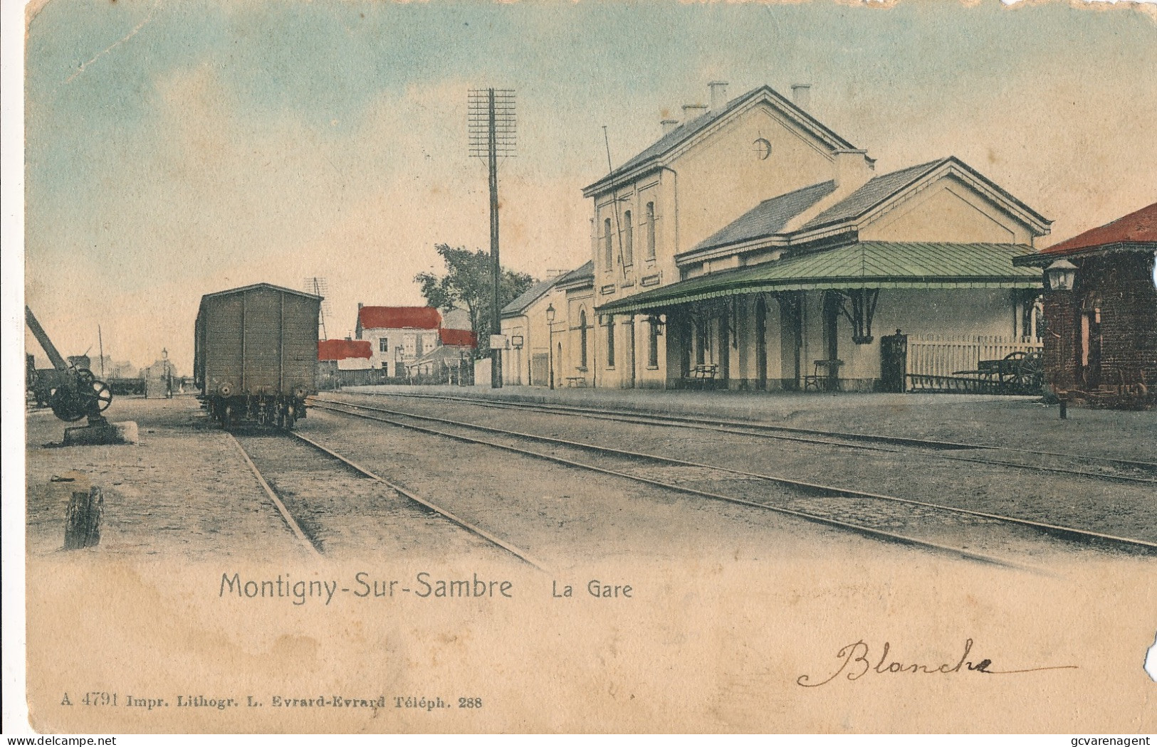 MONTIGNIY SUR SAMBRE   LA GARE   !!!! ABIME                VOIR IMAGES - Charleroi