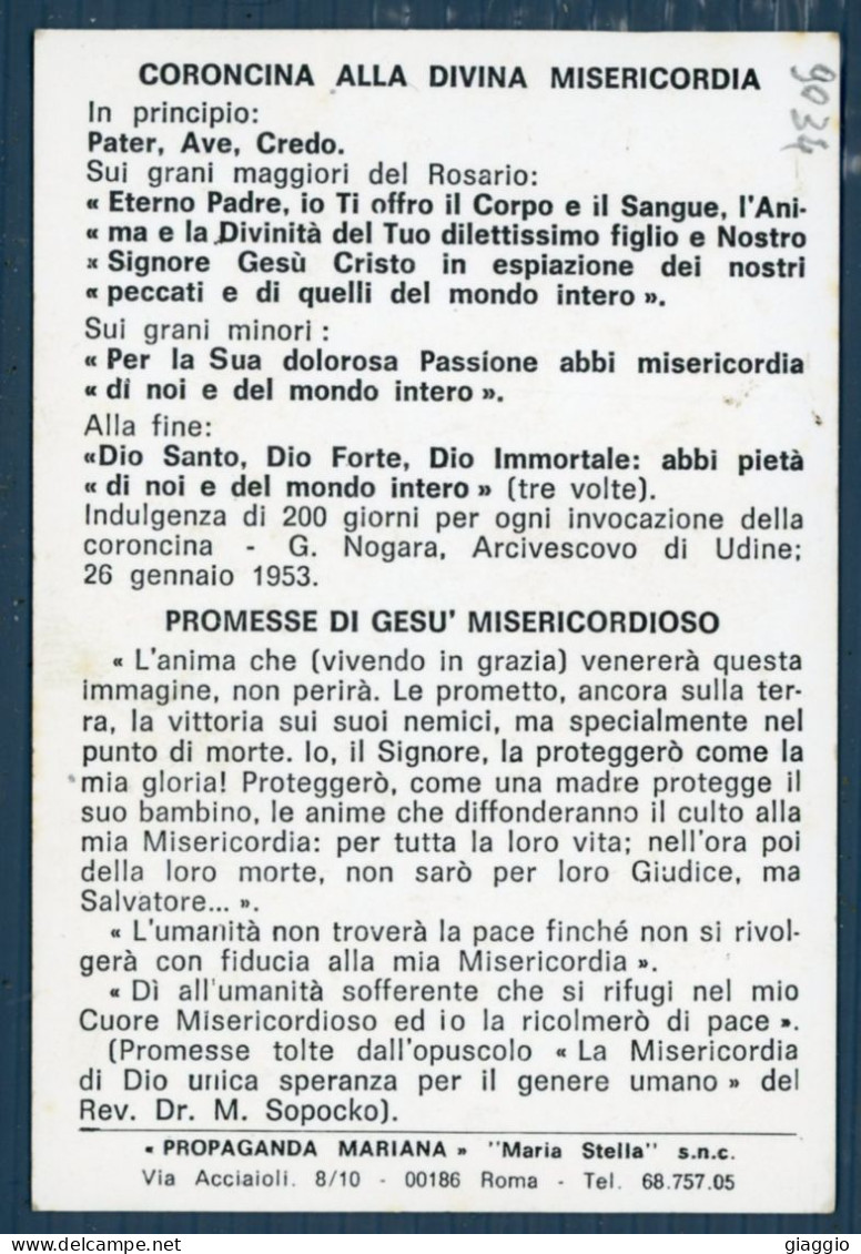 °°° Santino N. 9034 - Gesù Confido In Te - Cartoncino °°° - Religion & Esotérisme