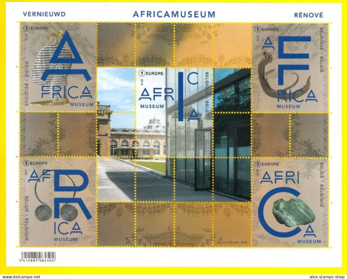 BELGIUM 2018 AFRICA MUSEUM New Sheet - BELGIO ROYAL MUSEO FOGLIETTO - 2011-2020