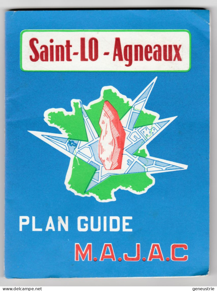 Plan De La Ville De Saint Lô - Agneaux - Plan Guide MAJAC - Années 70/80 Manche - Normandie - Other & Unclassified