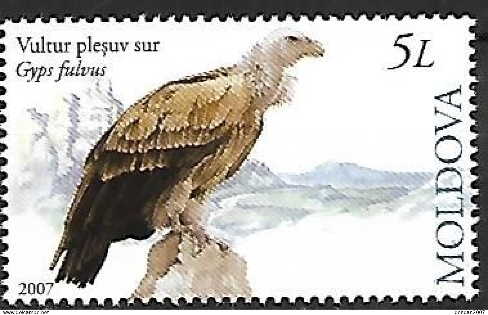 Moldova - MNH ** 2007  :   Griffon Vulture  -  Gyps Fulvus - Águilas & Aves De Presa