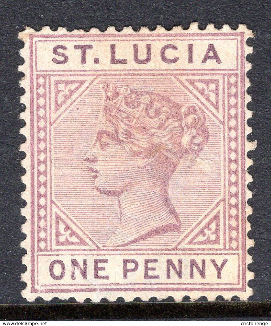 St Lucia 1891-98 QV - Wmk. Crown CA - Die II - 1d Dull Mauve MNG (SG 44) - St.Lucia (...-1978)
