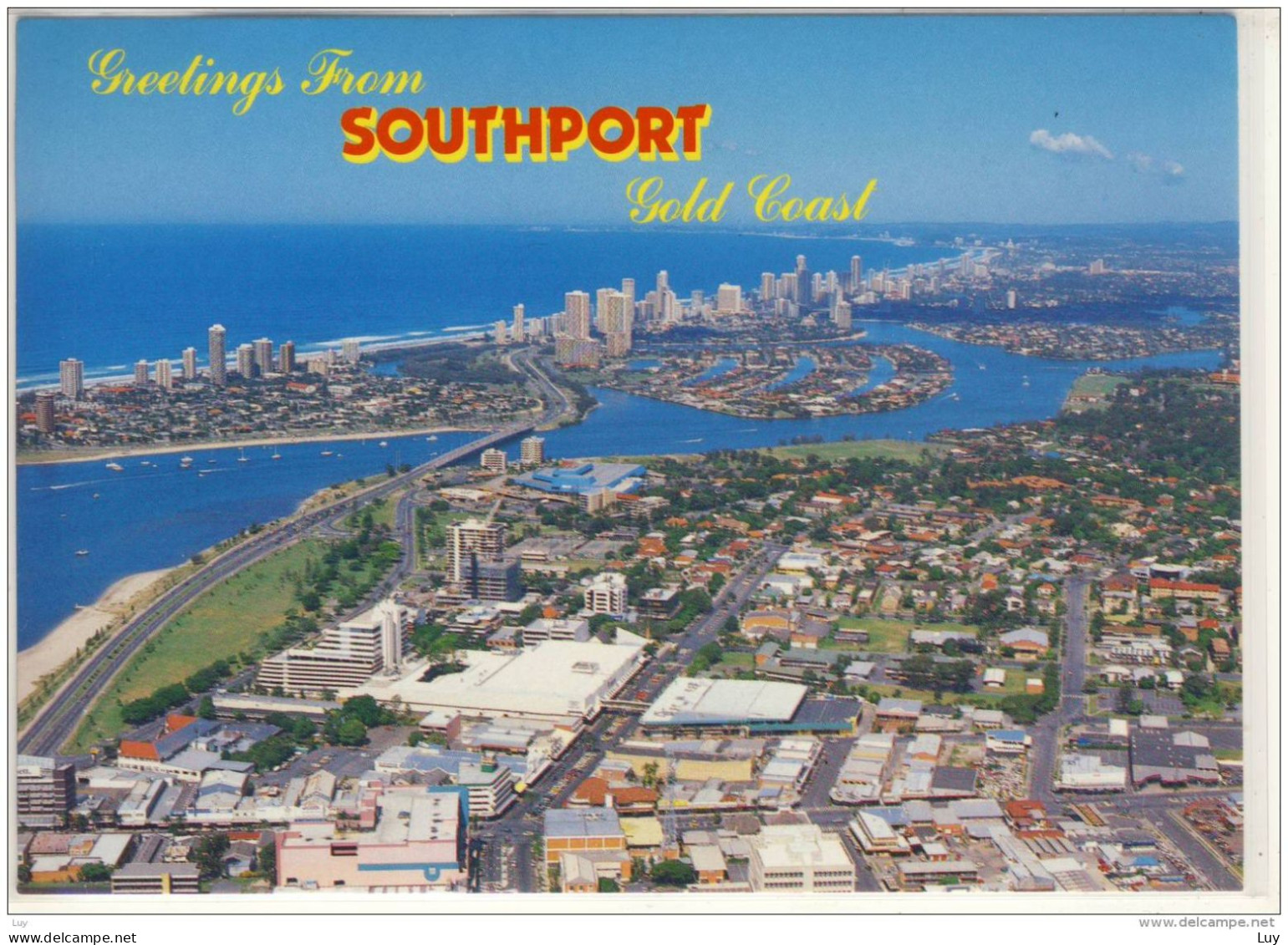 SOUTHPORT - Gold Coast, Aerial View Overlooking Towards Surfers Paradise , Nice Stamp - Gold Coast