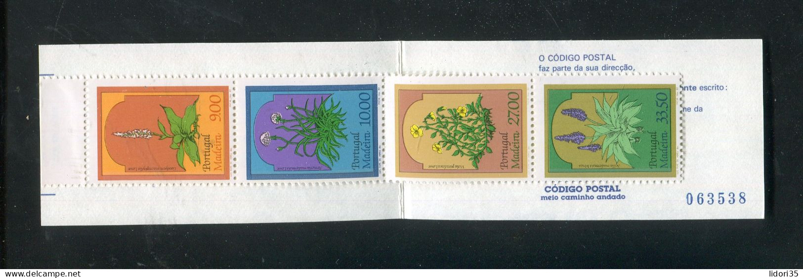 "PORTUGAL-MADEIRA" 1982, Markenheftchen Mi. MH 2 "Blumen" ** (L1104) - Madère