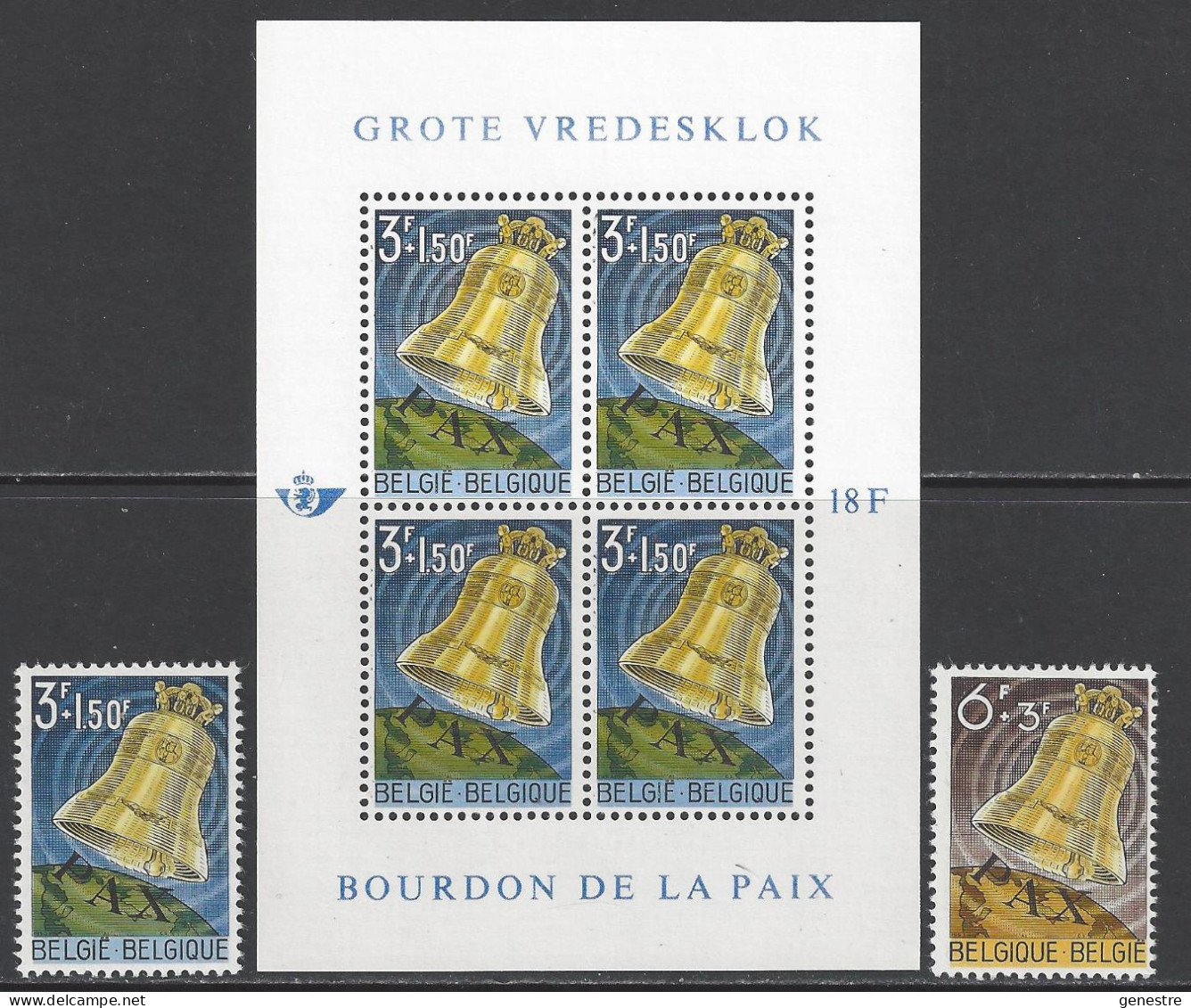 Belgique - 1963 - COB 1241, 1242 Et BL 34 ** (MNH) - 1961-2001