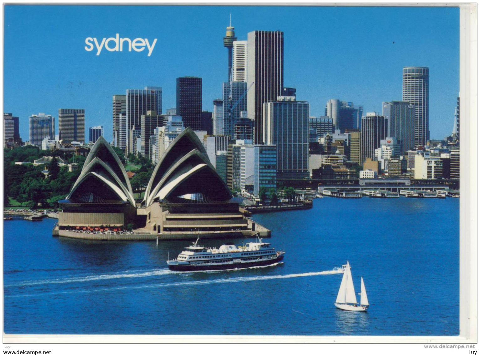 SYDNEY ; NSW - Aerial View Of Opera House And Skyline ,  Nice Stamp W. Fish - Sydney