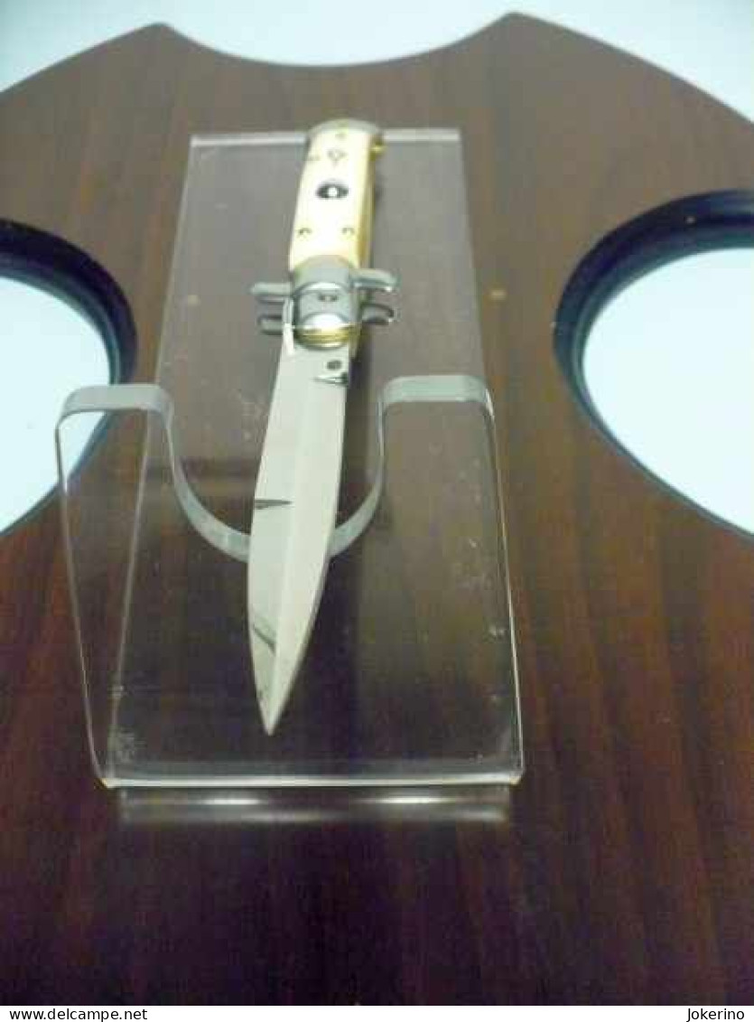 KNIFE-italian Stiletto-Maniago -Frank Beltrame-23cm- Osso Di Bufalo -  Modello FB 23/97B - NOVITA' - Armes Neutralisées