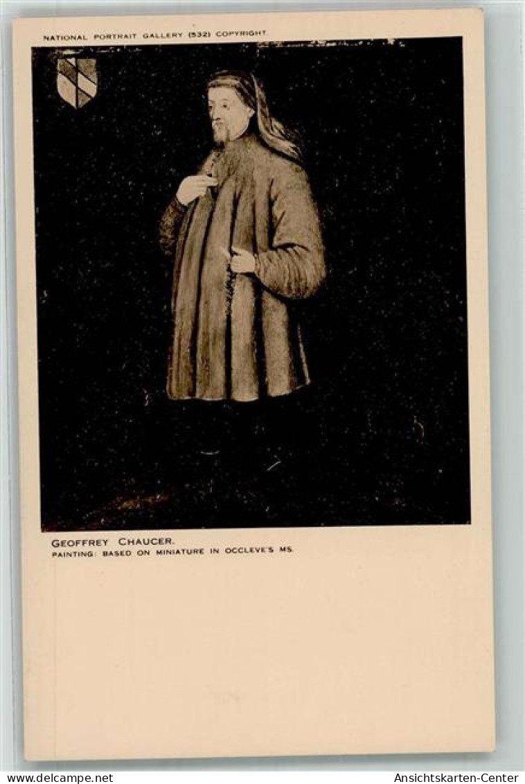 39148702 - Geoffrey Chaucer  National Portraet Gallery 532 AK - Ecrivains