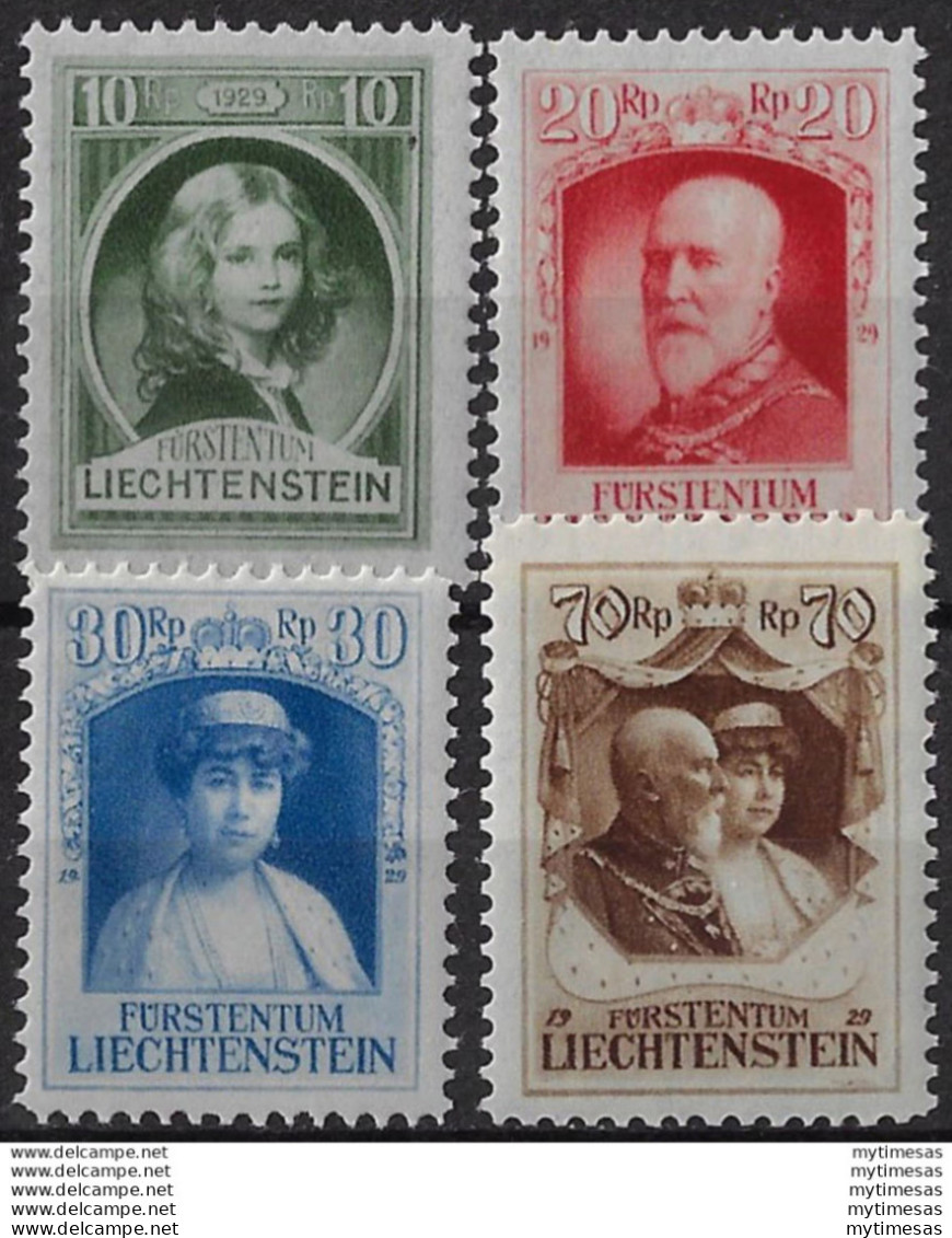 1929 Liechtenstein 4v. MNH Unificato N. 90/93 - Altri & Non Classificati