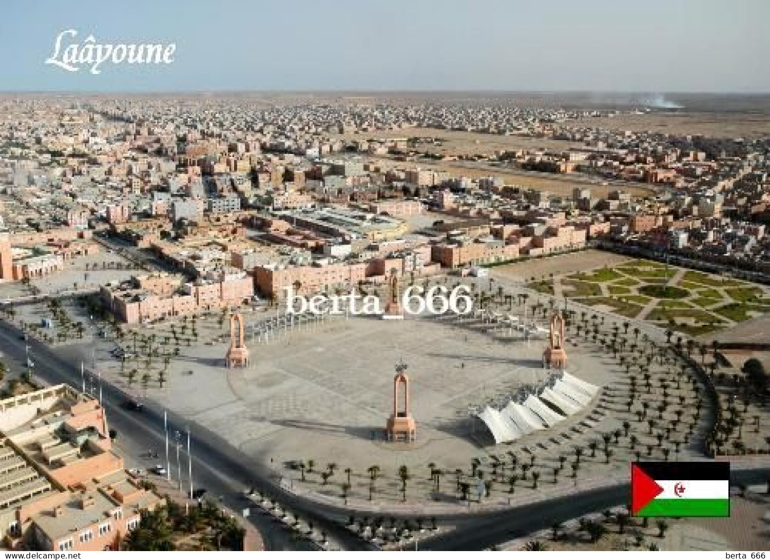 Western Sahara El Aaiún Laayoune Overview New Postcard - Western Sahara