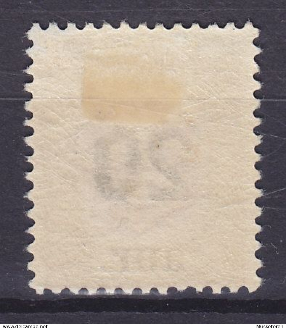 Iceland 1922 Mi. 109, 20 Aur Auf 40 Aur Overprinted Aufdruck ERROR Variety In '0' In 20, MH* (2 Scans) - Ungebraucht