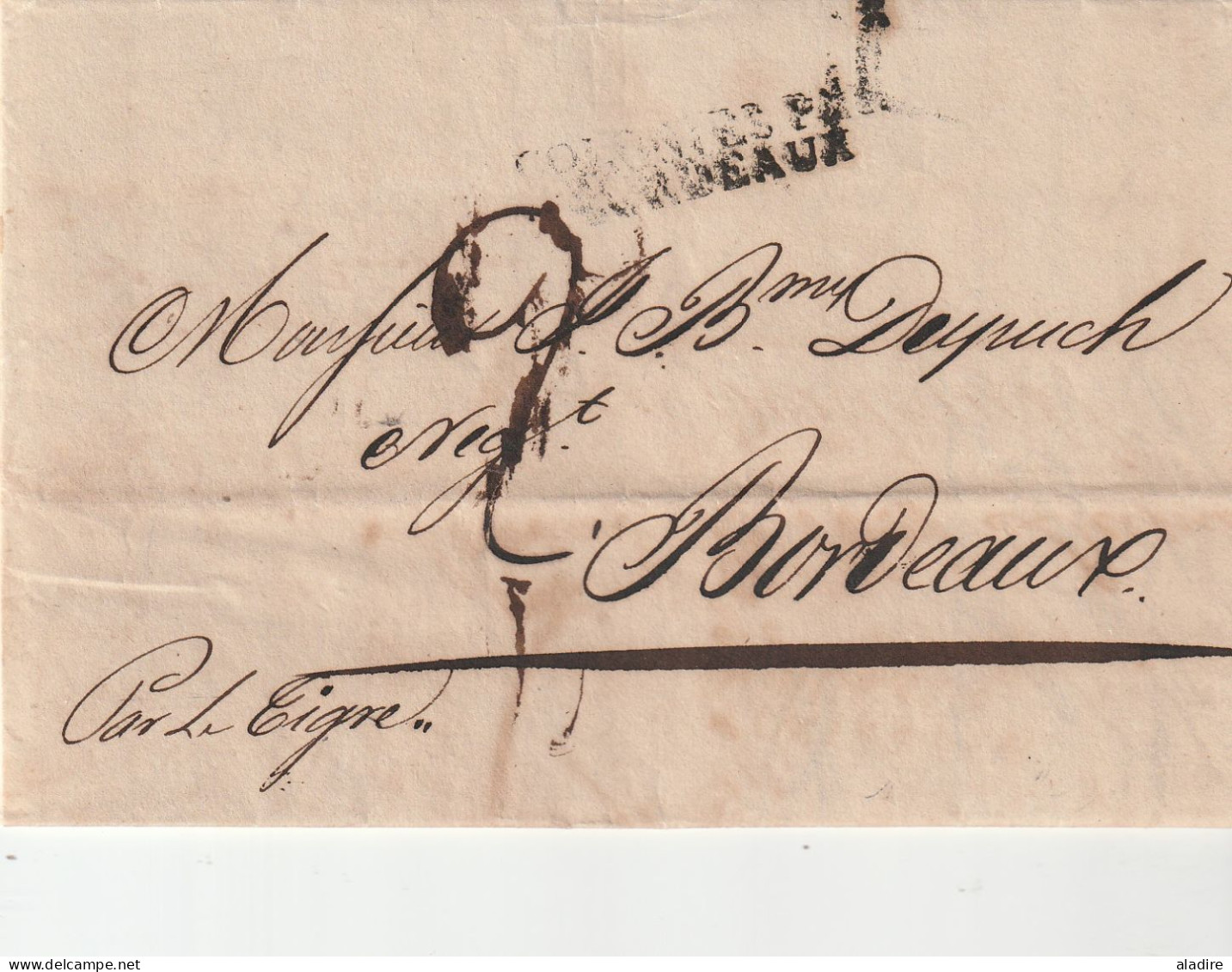 CUBA MARITIME 1820 - 1865 - Lot De 5 Lettres : Colonies Art.13, Steamship, Outremer Par Le Havre, Colonies Par Bordeaux - Préphilatélie