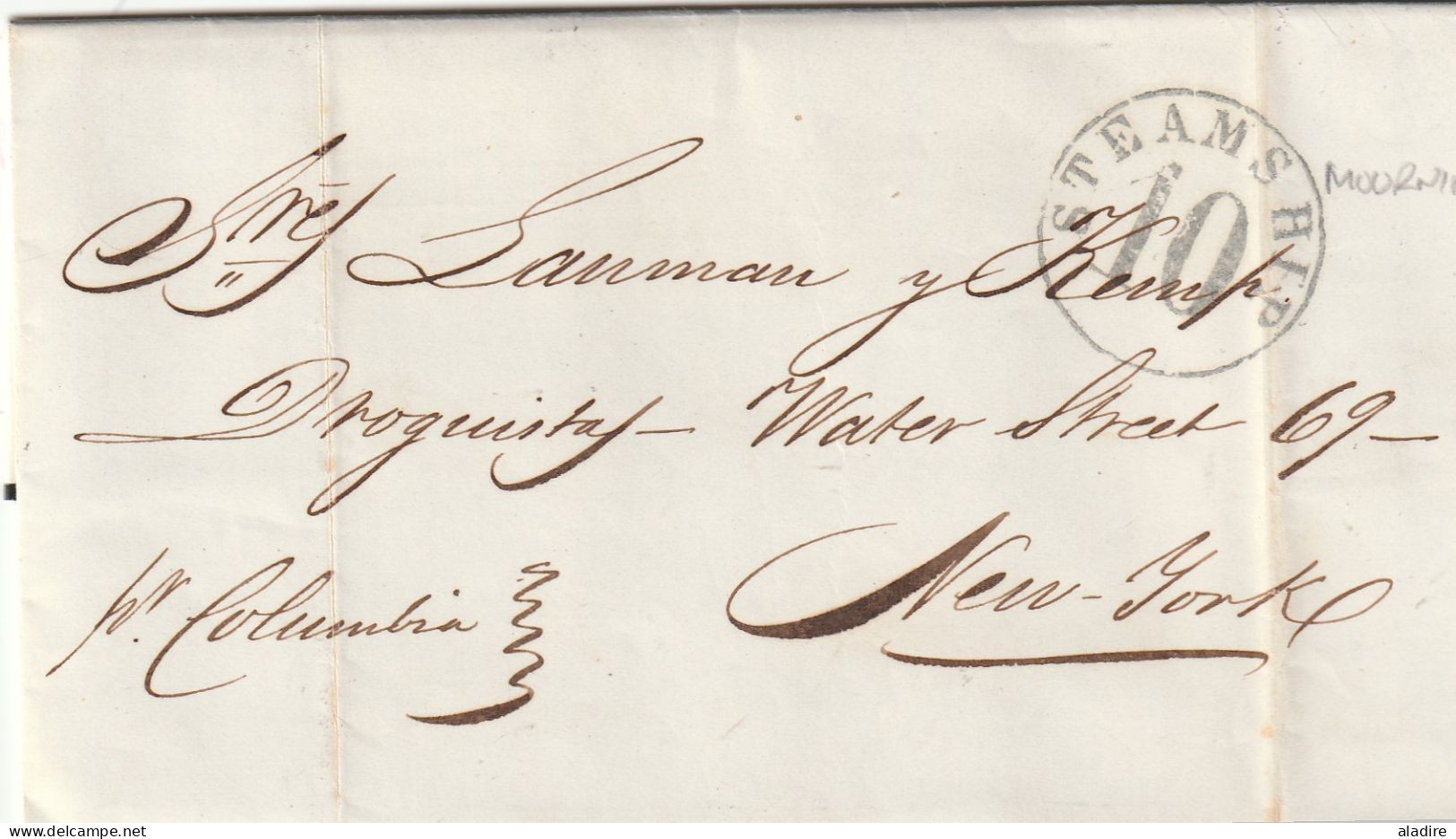CUBA MARITIME 1820 - 1865 - Lot De 5 Lettres : Colonies Art.13, Steamship, Outremer Par Le Havre, Colonies Par Bordeaux - Prefilatelia