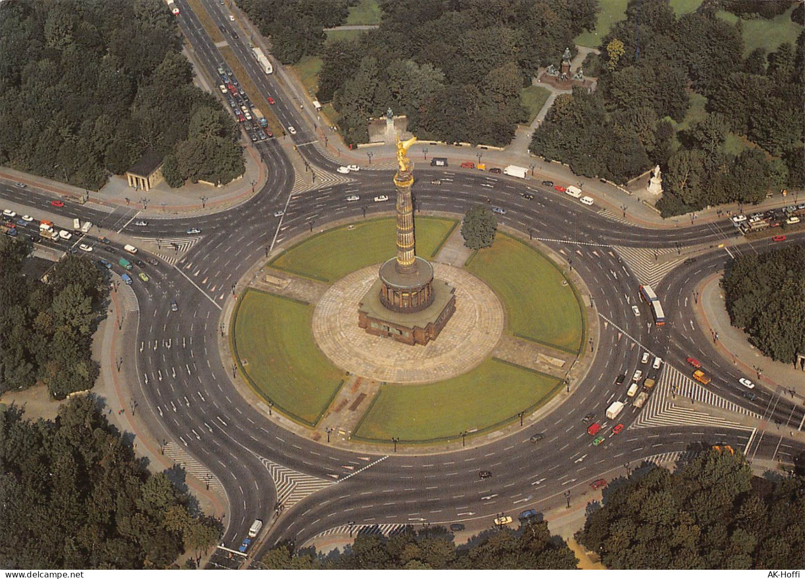 Berlin - Die Siegessäule Luftaufnahme - Tiergarten