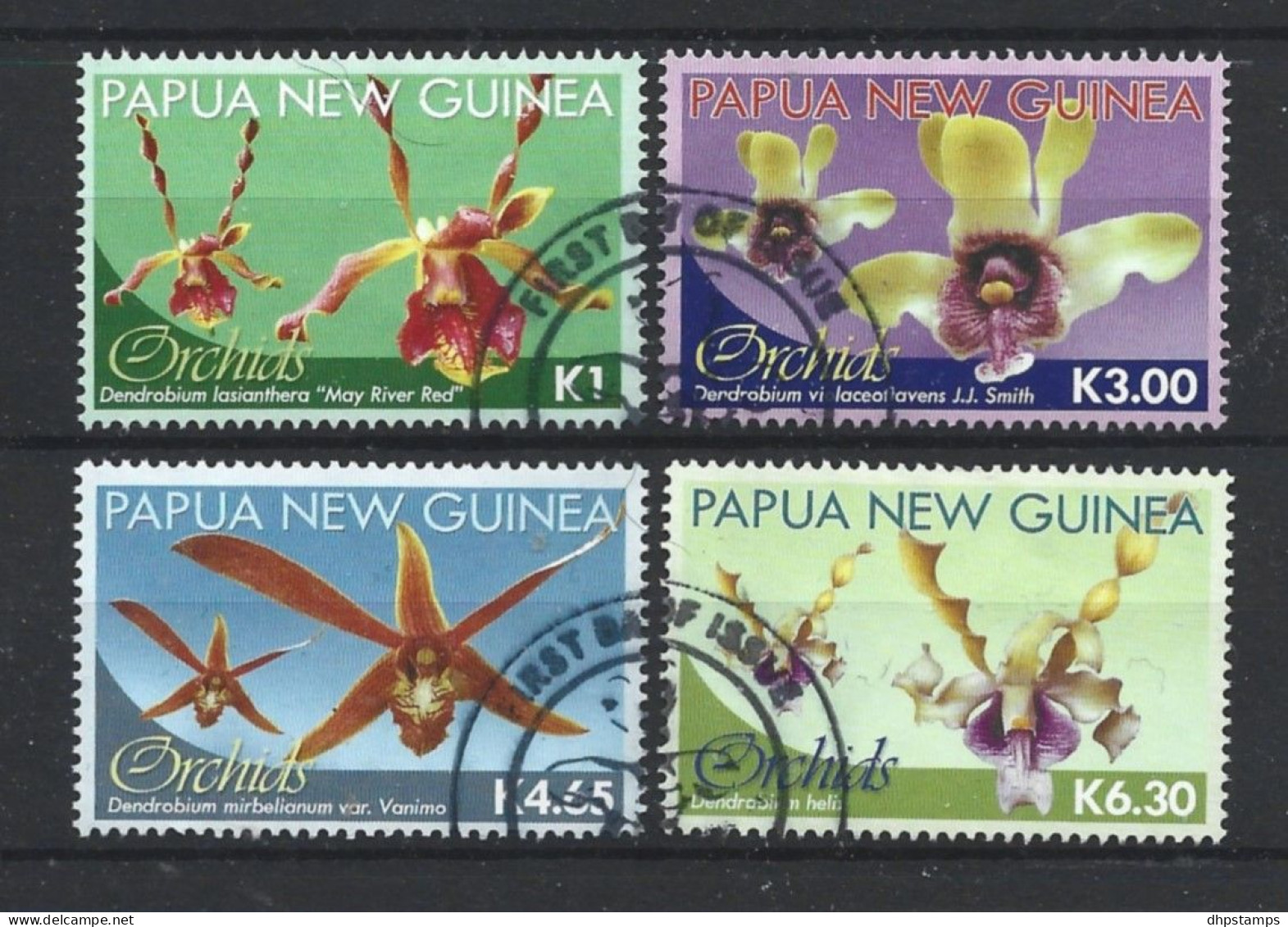 Papua N. Guinea 2010 Orchids Y.T. 1383/1386 (0) - Papouasie-Nouvelle-Guinée