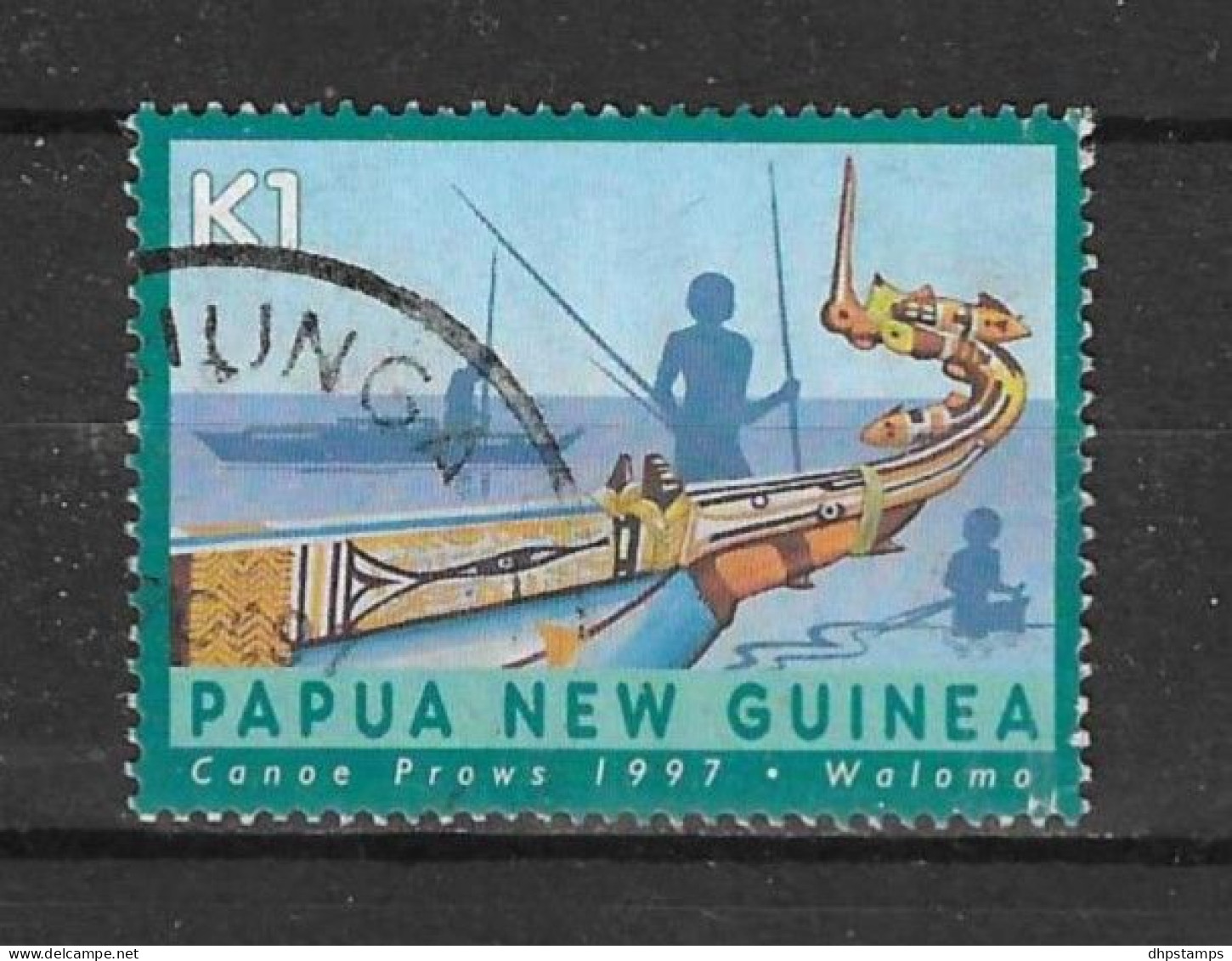 Papua N. Guinea 1997 Canoe Prows Y.T. 774 (0) - Papua New Guinea