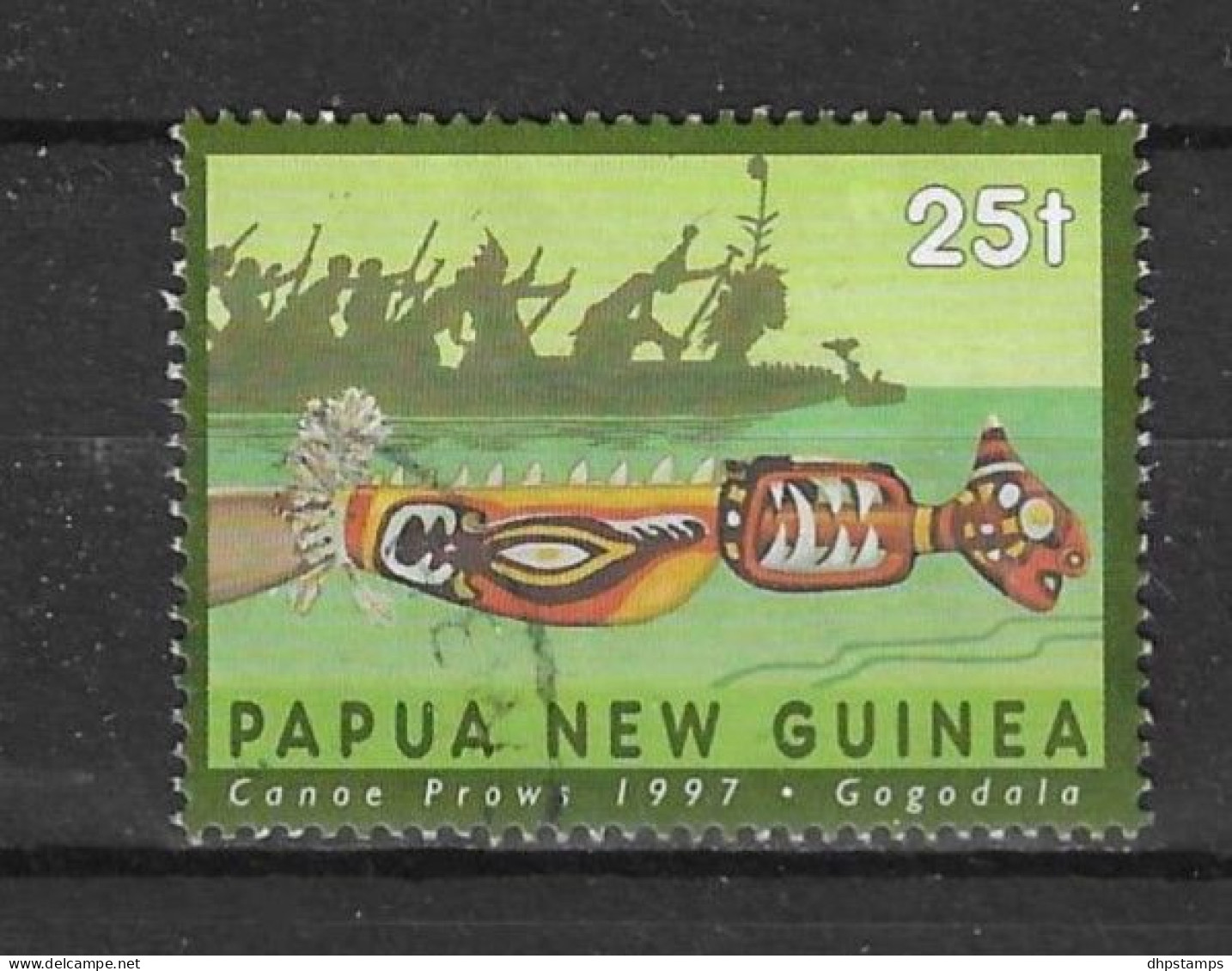 Papua N. Guinea 1997 Canoe Prows Y.T. 771 (0) - Papua New Guinea