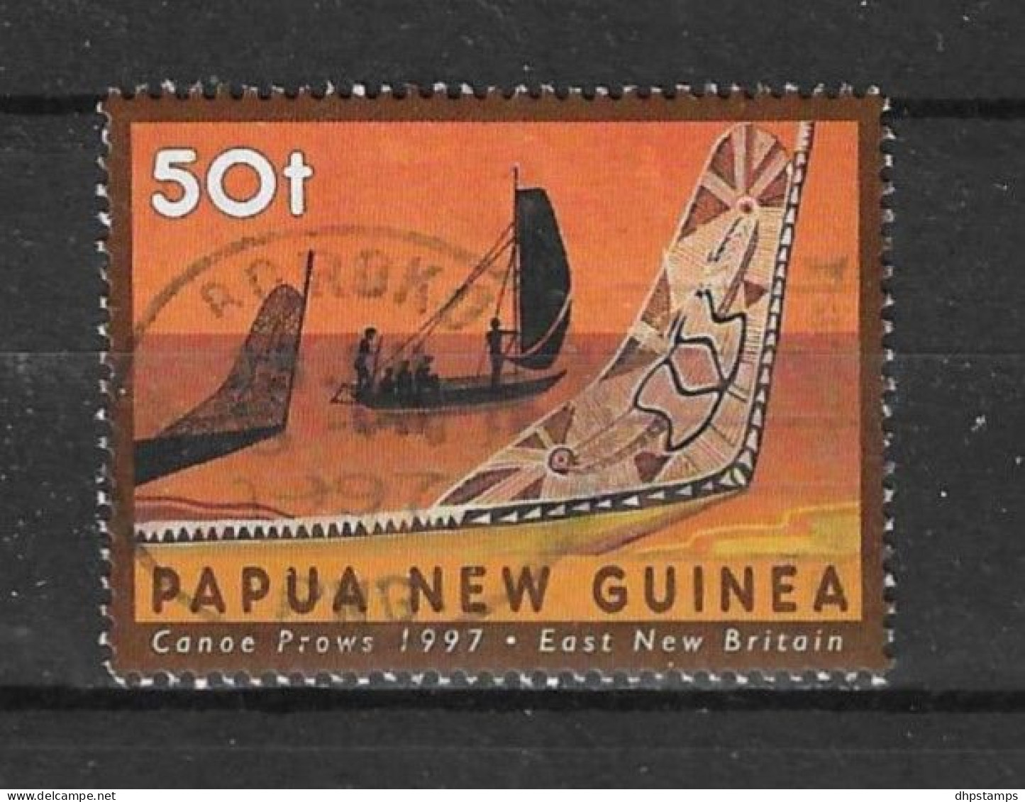 Papua N. Guinea 1997 Canoe Prows Y.T. 772 (0) - Papua New Guinea