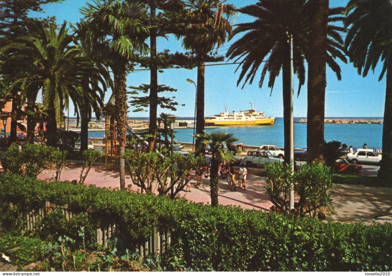 CARTOLINA ITALIA IMPERIA SANREMO GIARDINI SUL PORTO Italy Postcard ITALIEN Ansichtskarten - San Remo