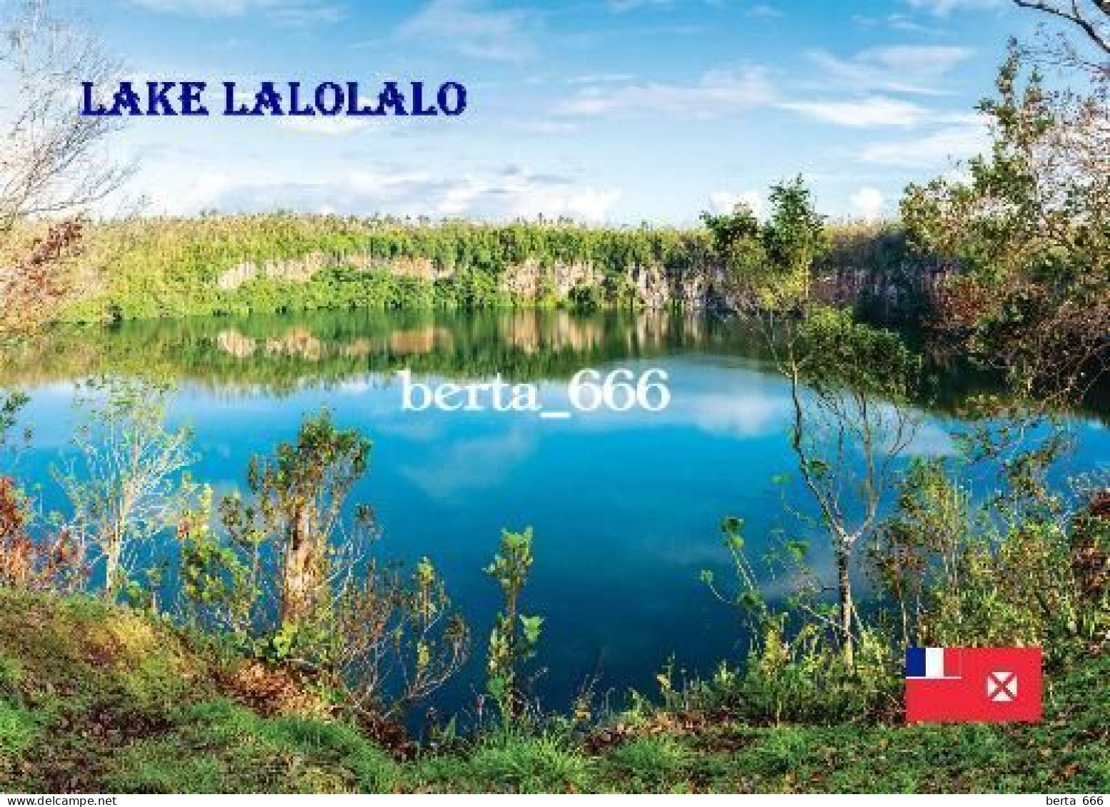 Wallis And Futuna Lake Lalolalo New Postcard - Wallis Y Futuna