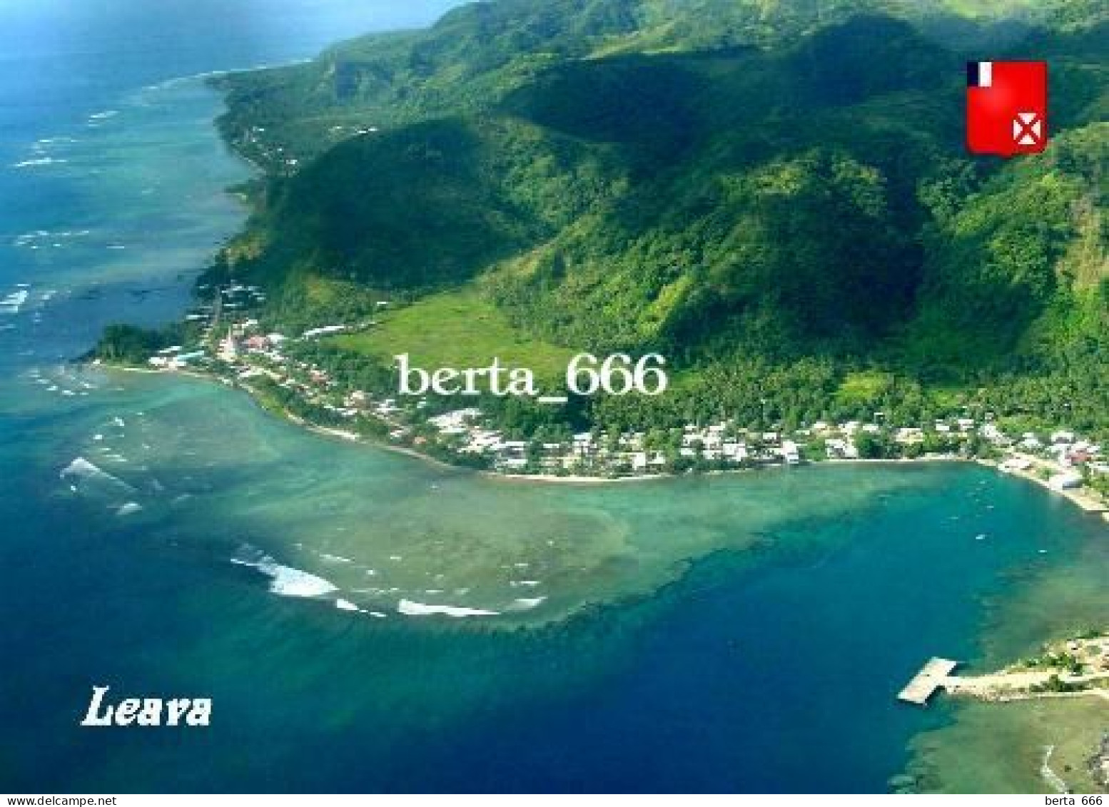 Wallis And Futuna Leava Aerial View New Postcard - Wallis And Futuna