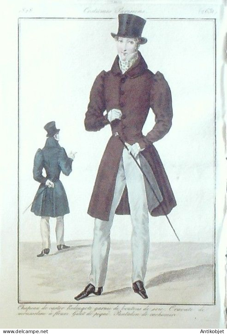 Journal Des Dames & Des Modes 1828 Costume Parisien 93 Planches Aquarellées - Radierungen