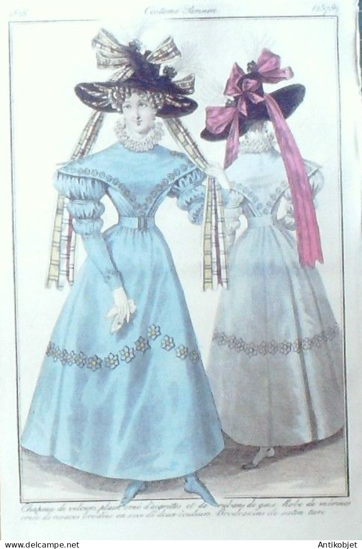 Journal des Dames & des Modes 1828 Costume Parisien 93 planches aquarellées