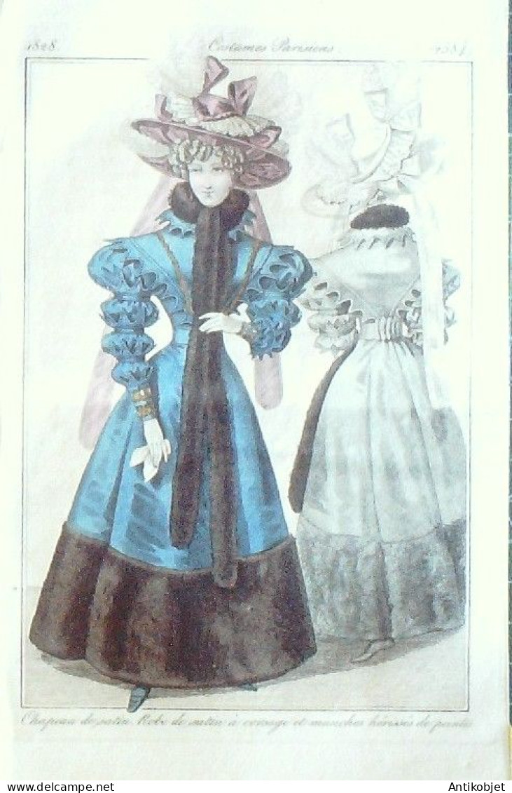 Journal des Dames & des Modes 1828 Costume Parisien 93 planches aquarellées