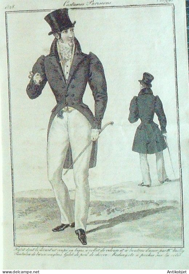 Journal des Dames & des Modes 1828 Costume Parisien 93 planches aquarellées