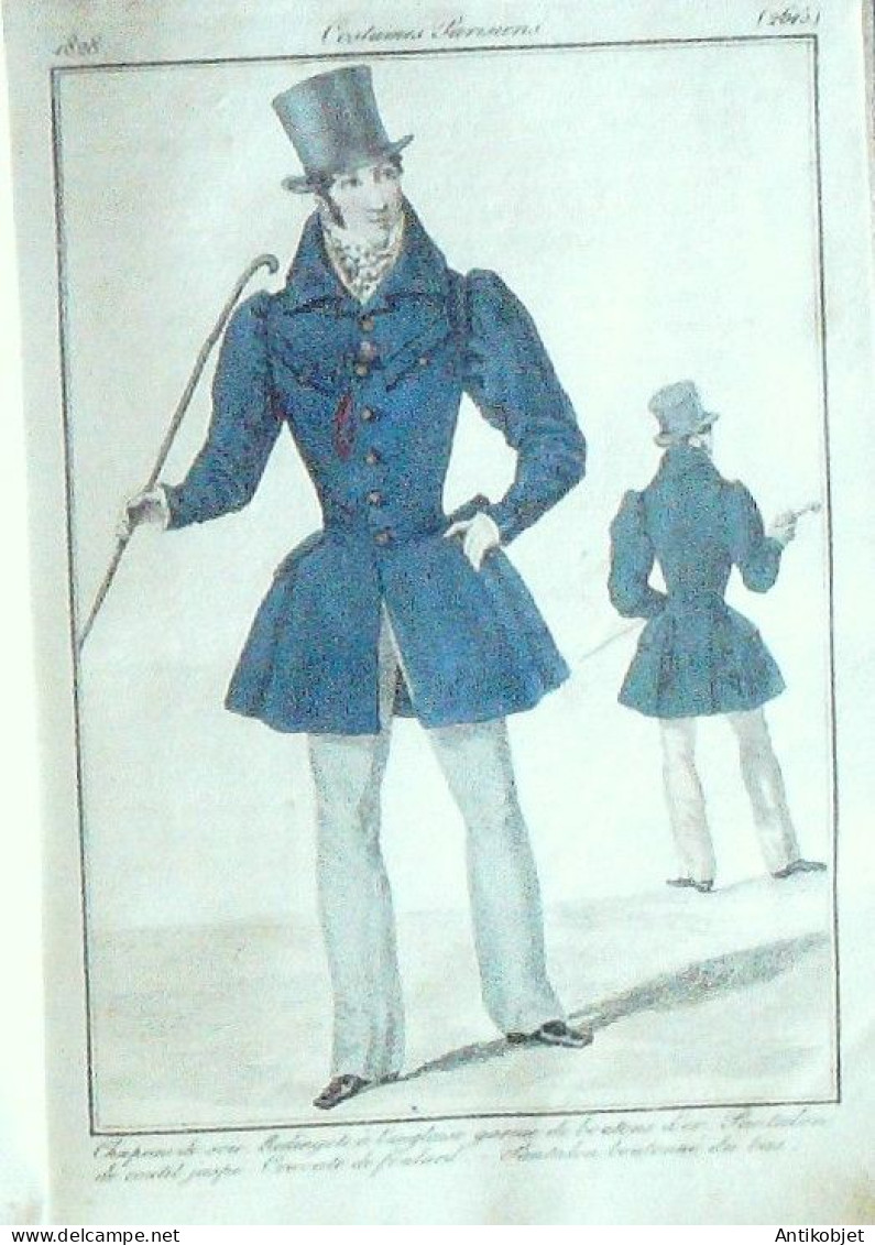 Journal des Dames & des Modes 1828 Costume Parisien 93 planches aquarellées