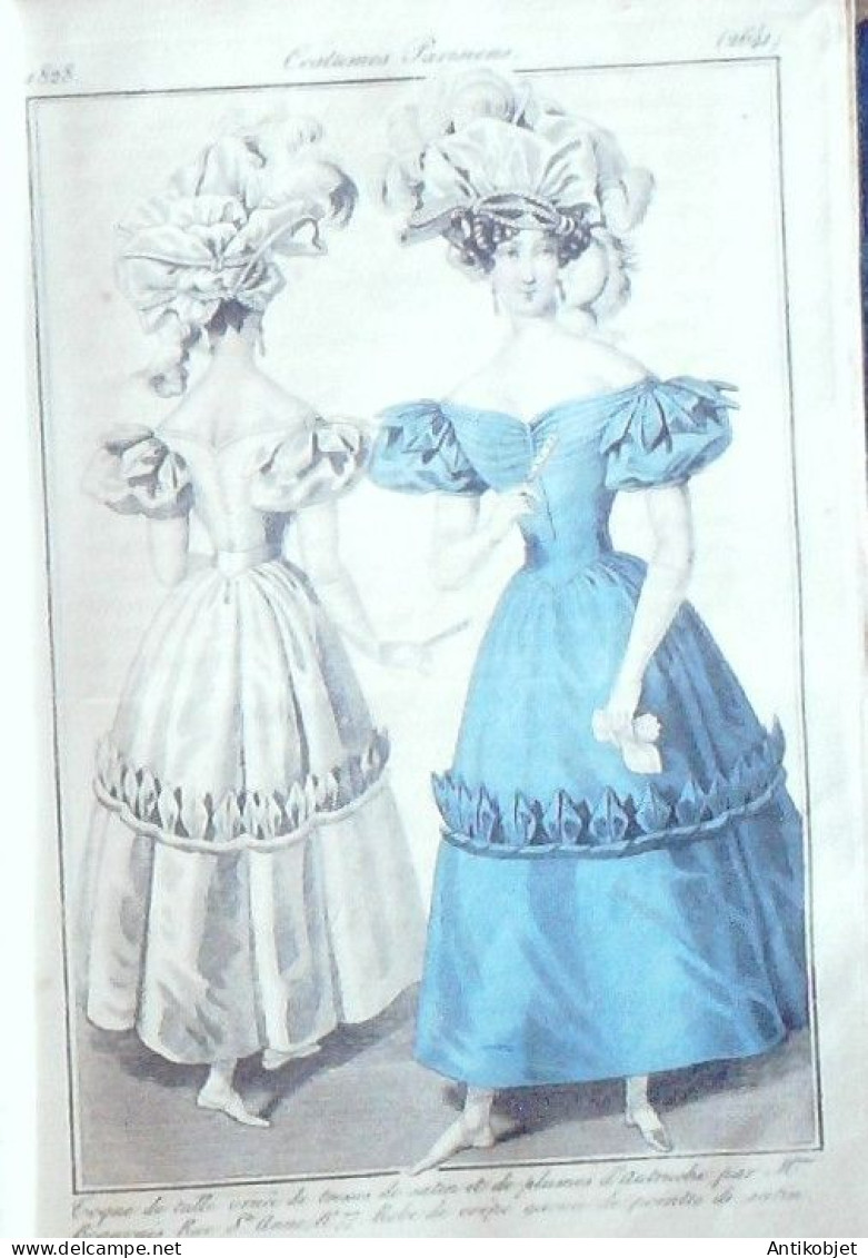 Journal des Dames & des Modes 1828 Costume Parisien 93 planches aquarellées